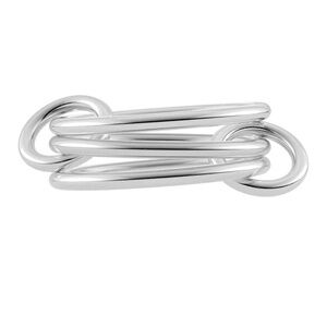 NEVER WORN Spinelli Kilcollin Solarium Silver 3 Link Rings - SILVER / 8